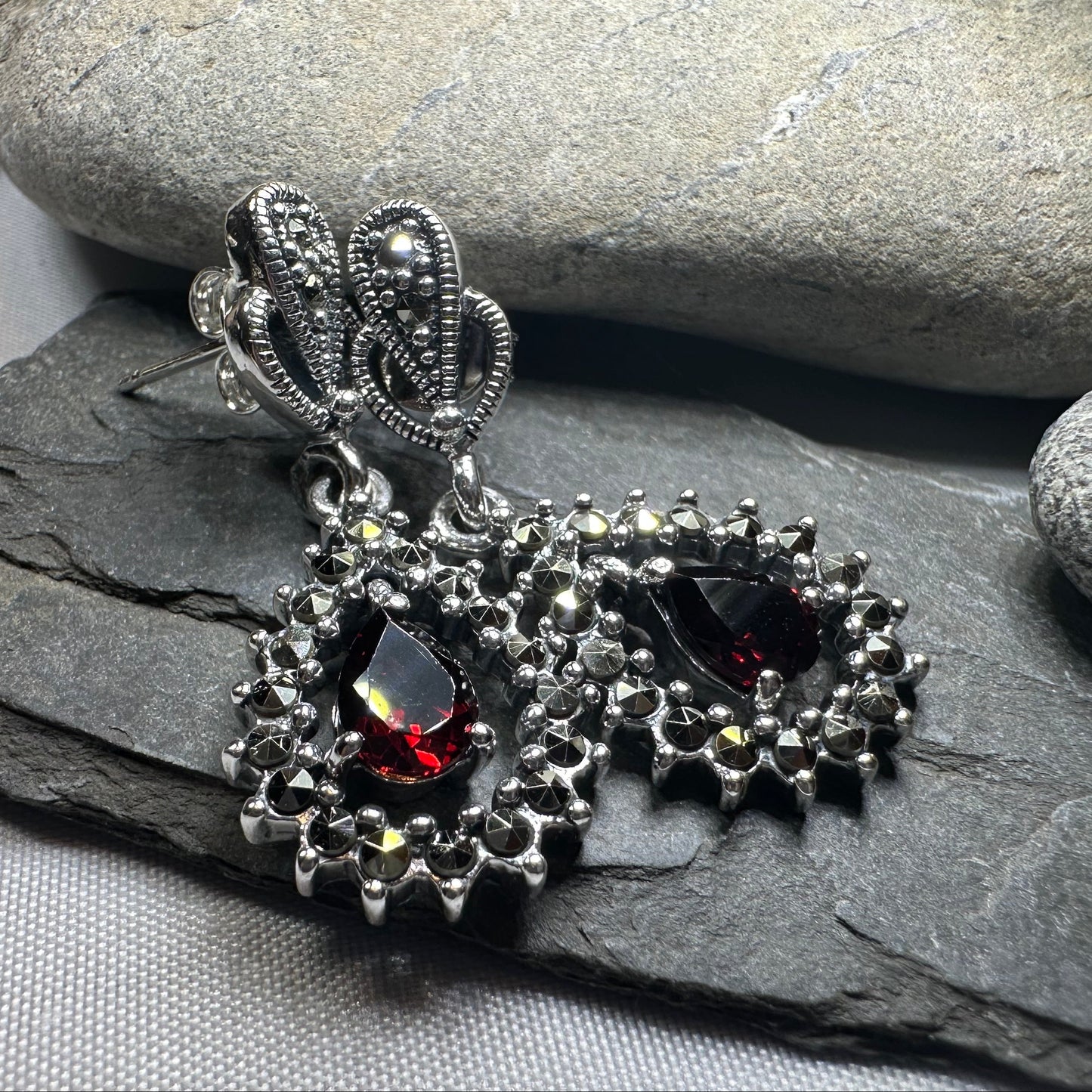 Bebe Marcasite Earrings