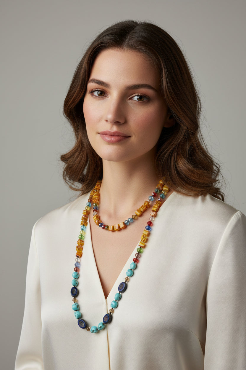 Tropical Carnival Long Necklace