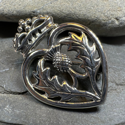 Load image into Gallery viewer, Lady Anne Luckenbooth Brooch in Sterling Silver
