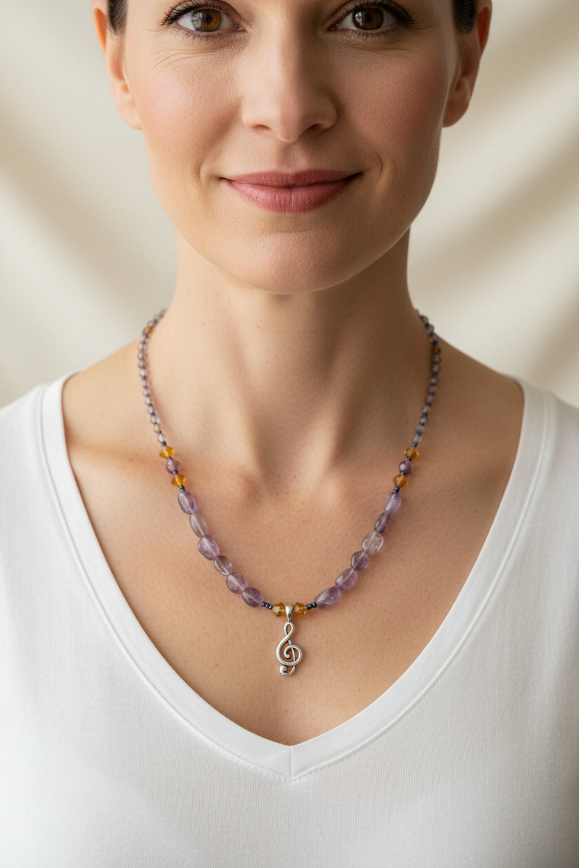 Ceol Music Note Necklace — view 7