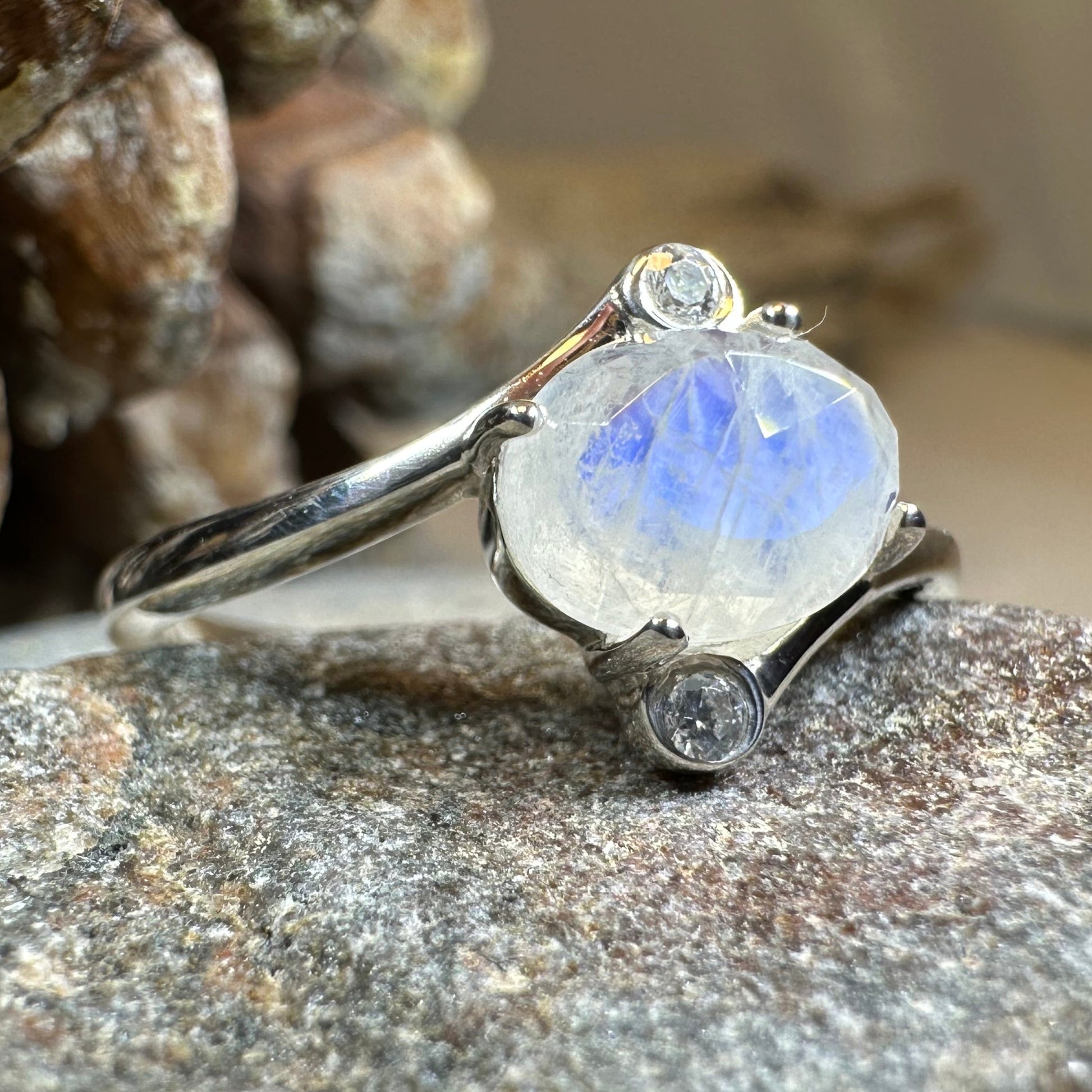 Lysandra Moonstone Ring — view 2