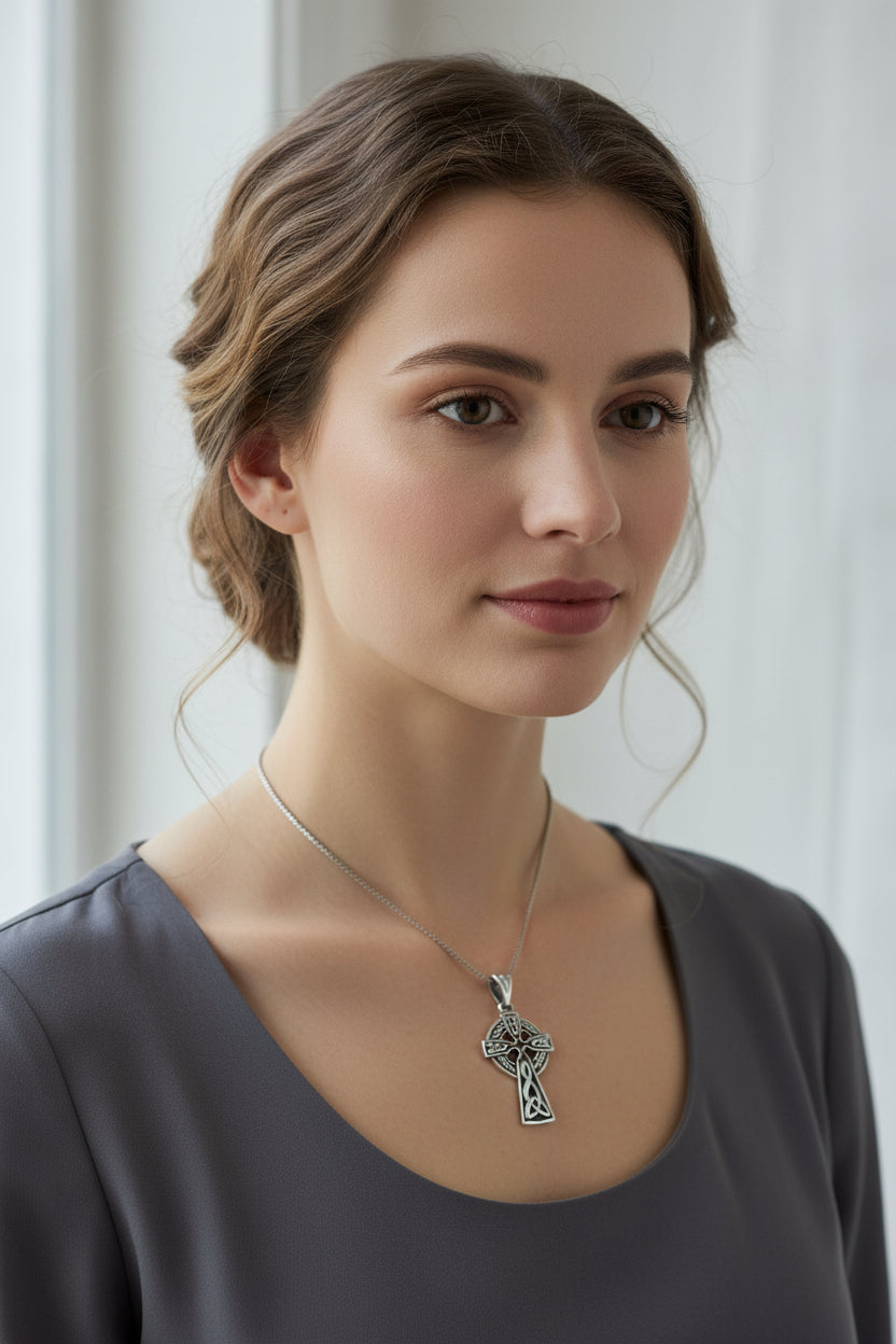 True Path Celtic Cross Necklace — view 6