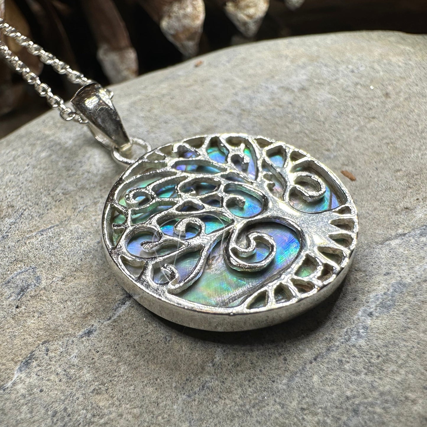 Gynnifer Tree of Life Necklace in Sterling Silver — view 5