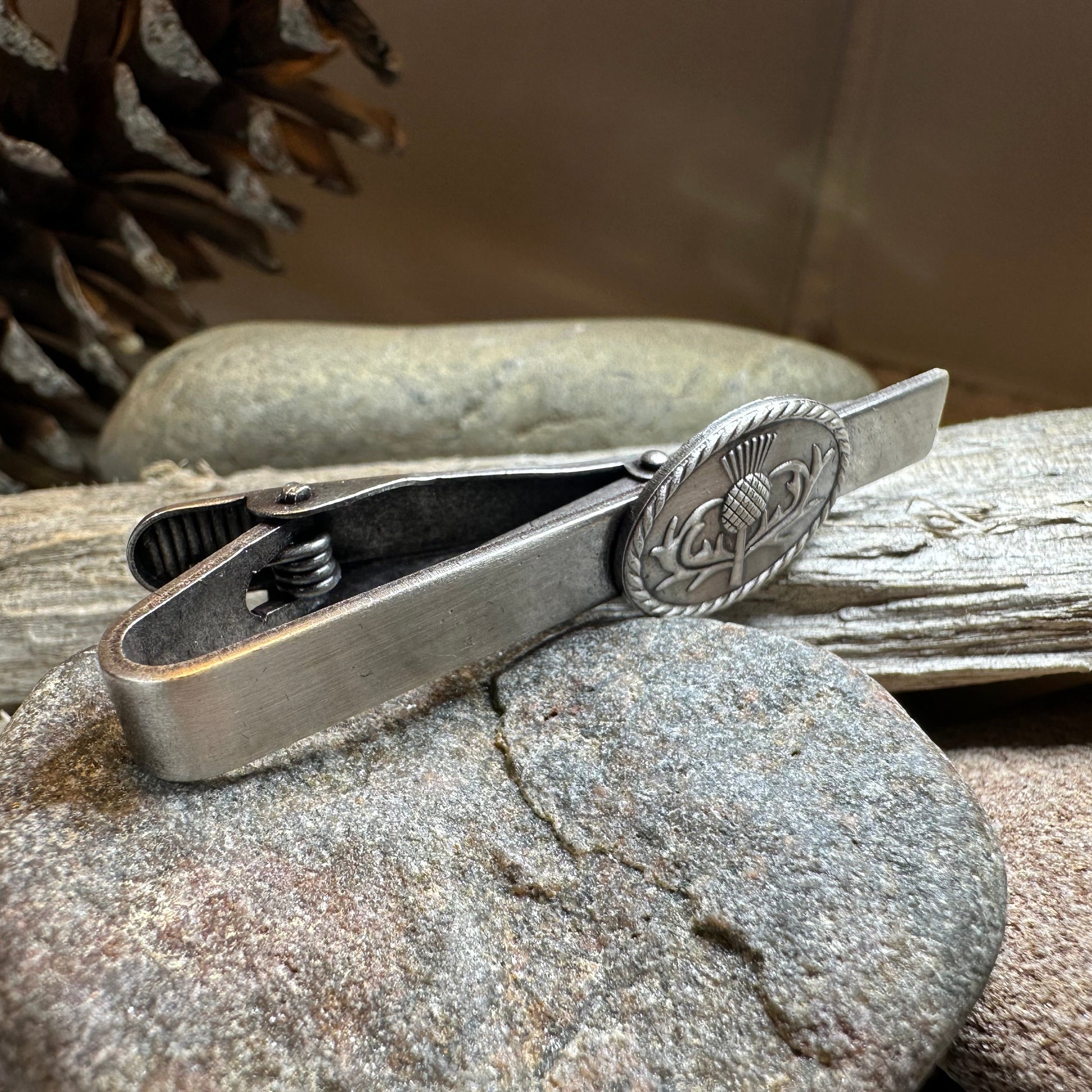 Celtic Thistle Tie Bar — view 7