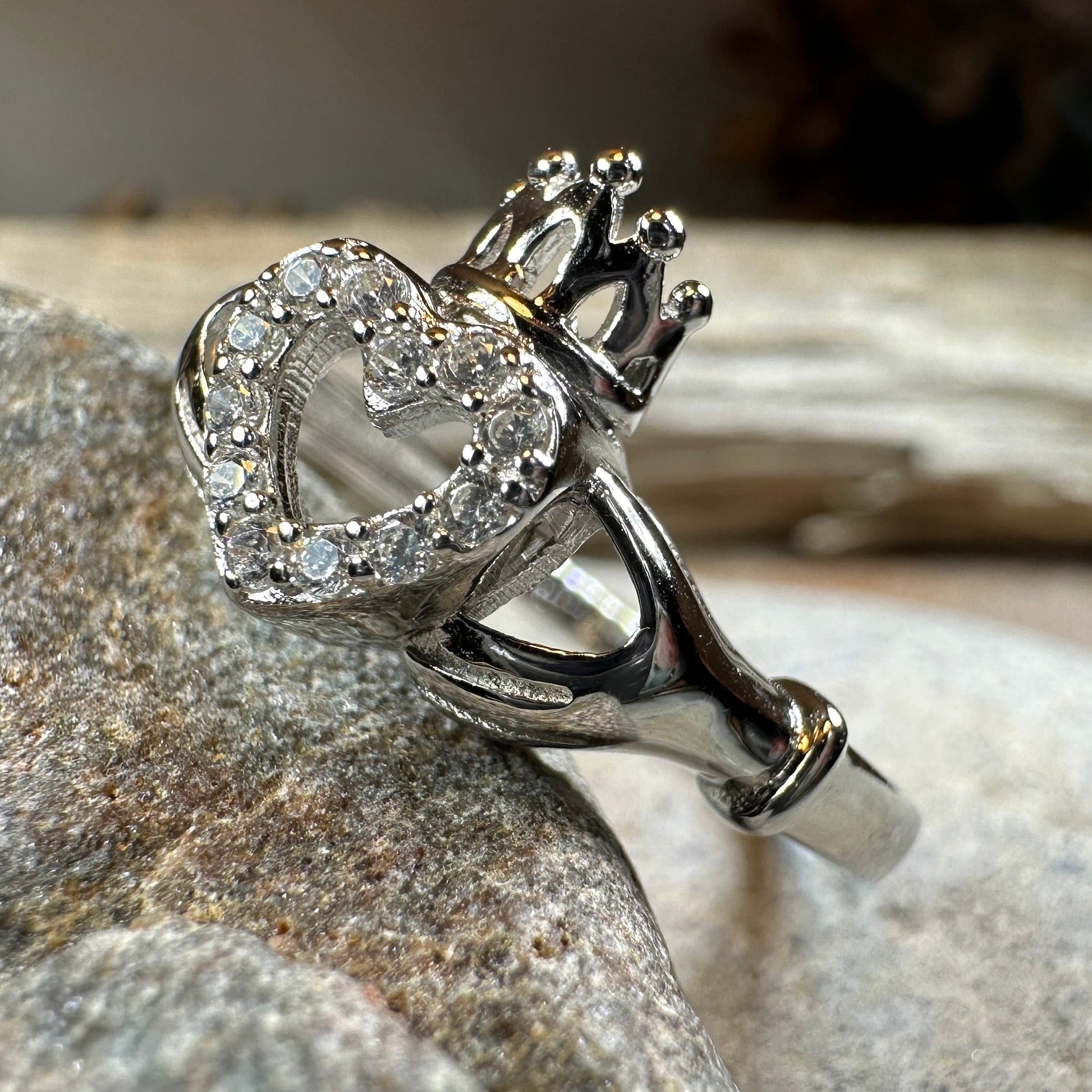 Claddagh Princess Ring — view 9