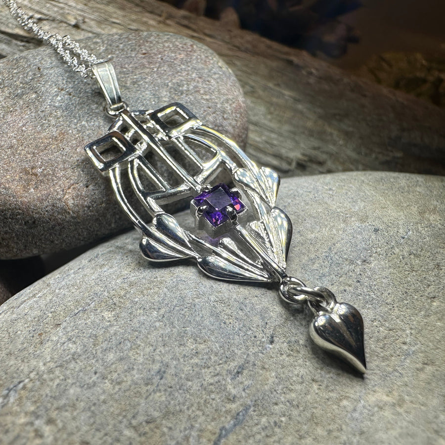Scottish Mackintosh Thistle Necklace - Handmade in Scotland