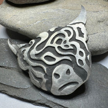 Load image into Gallery viewer, Celtic Highland Cow Brooch
