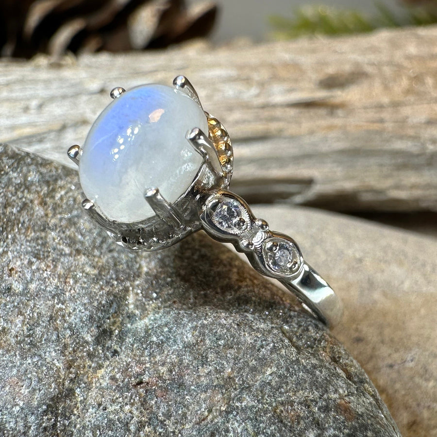 Diana Moonstone Promise Ring