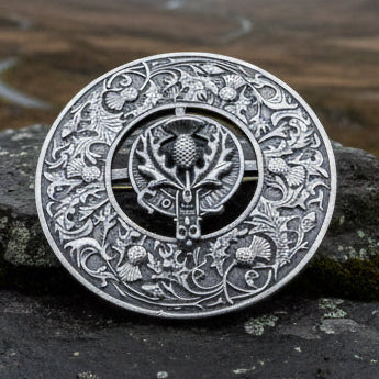 Regal Scotland Thistle Brooch - Handmade in Scotland