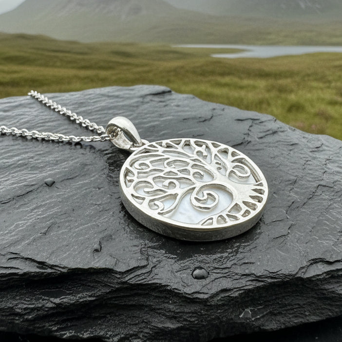 Gynnifer Tree of Life Necklace in Sterling Silver