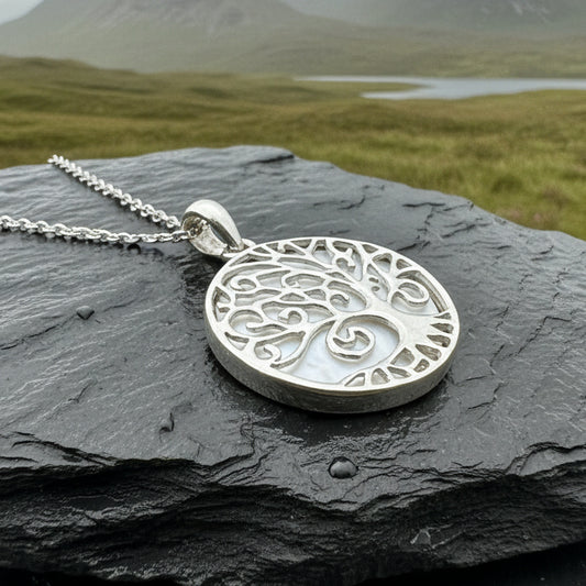 Gynnifer Tree of Life Necklace in Sterling Silver