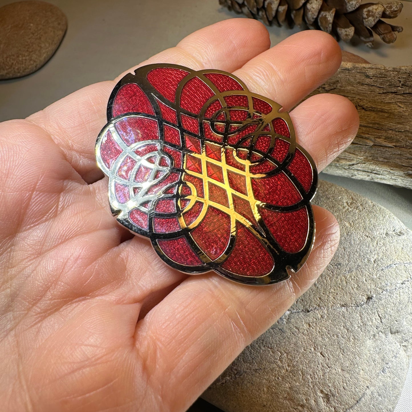 Rhianna Celtic Enamel Brooch