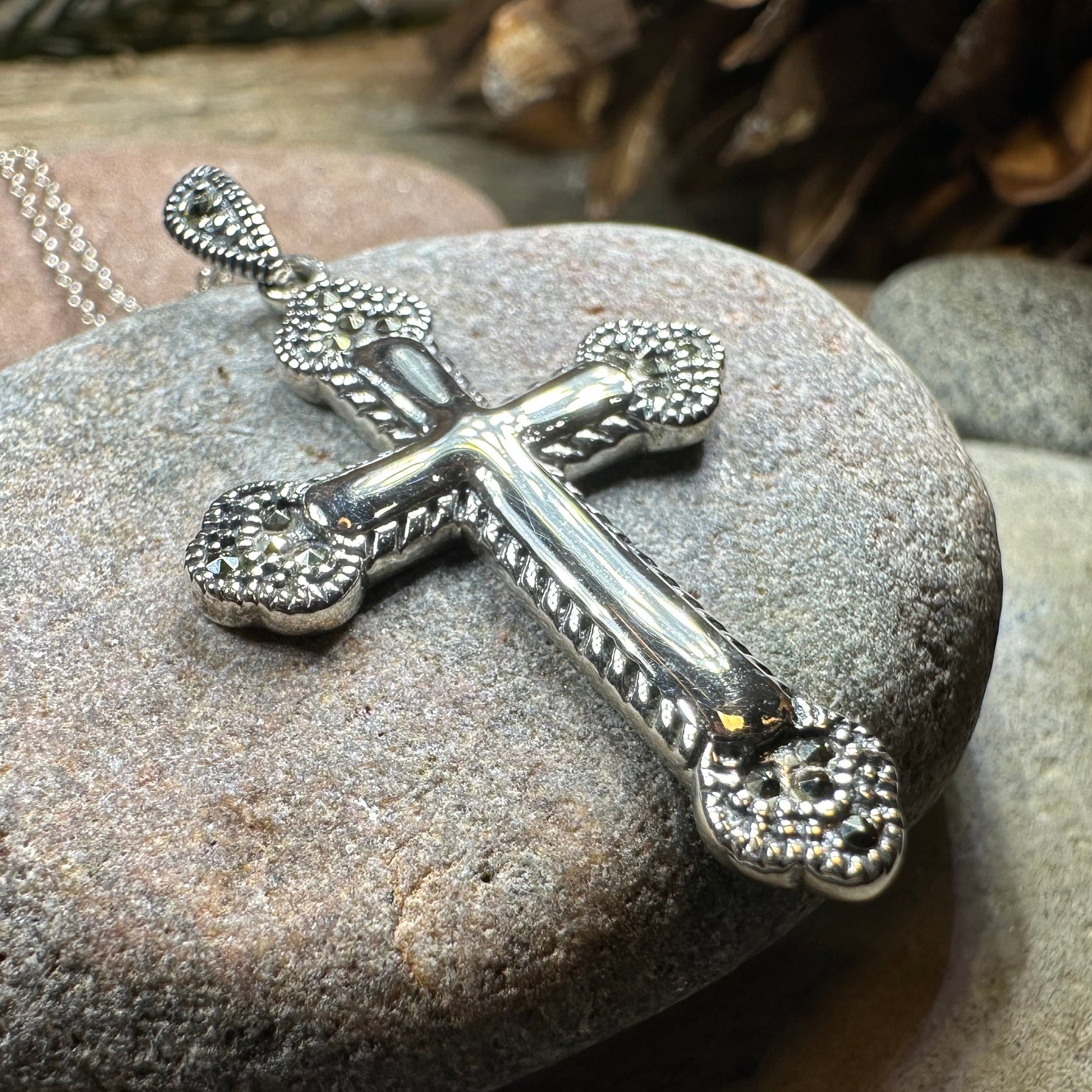 Serenity Celtic Cross Necklace — view 3