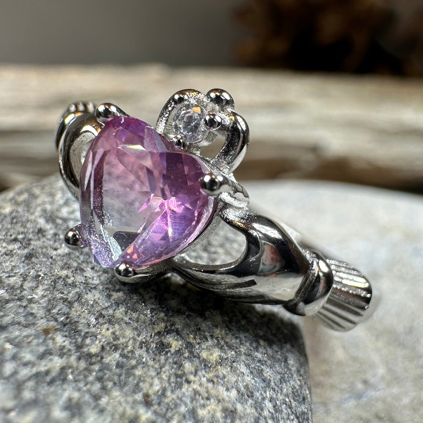 Ombre Claddagh Ring — view 7