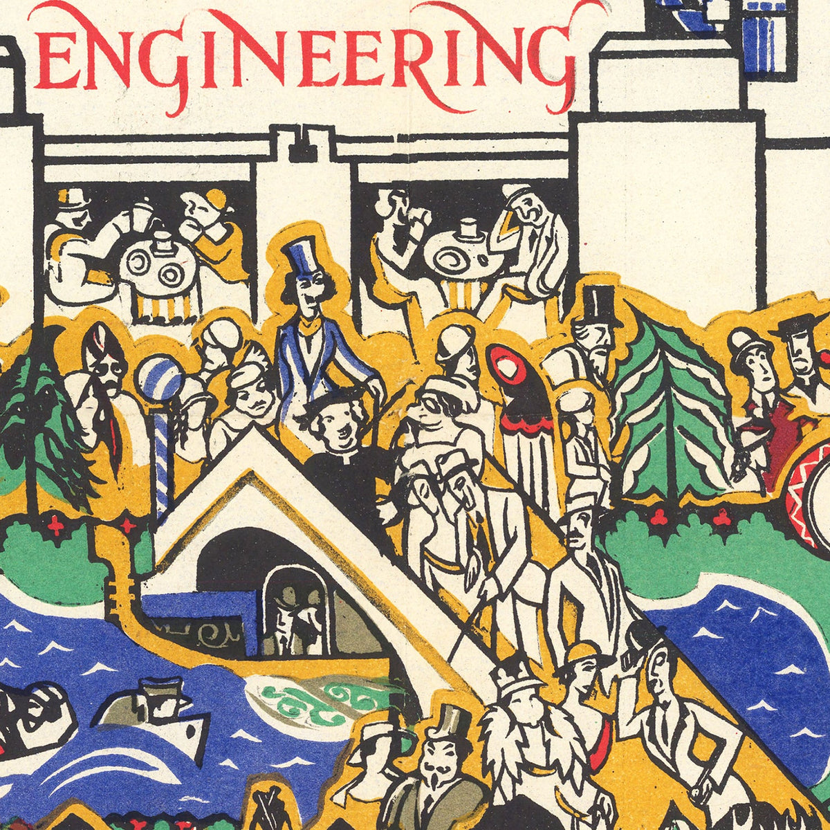 Vintage Pictorial Map of London's Underground 1924 Wall Art