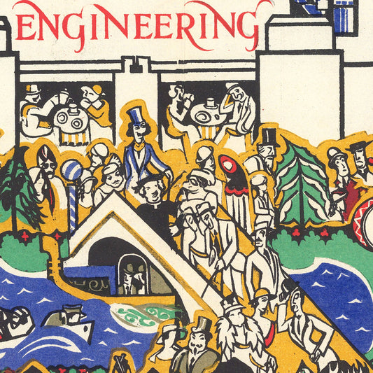 Vintage Pictorial Map of London's Underground 1924 Wall Art