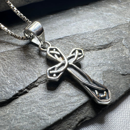 Charity Petite Celtic Cross Necklace