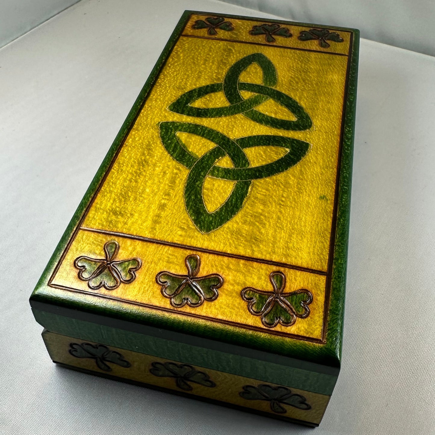 Celtic Trinity Knot Keepsake Box - Handmade Wooden Box