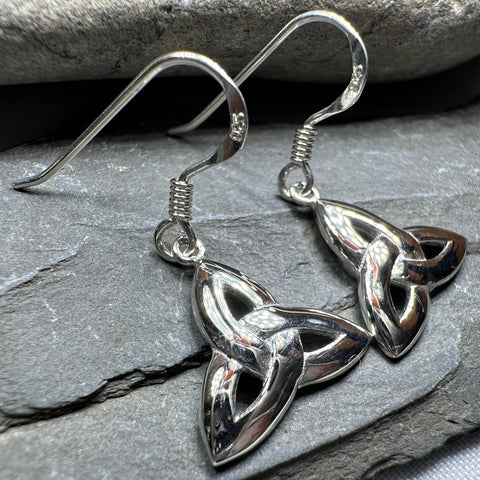 Load image into Gallery viewer, Dainty Trinity Knot Earrings
