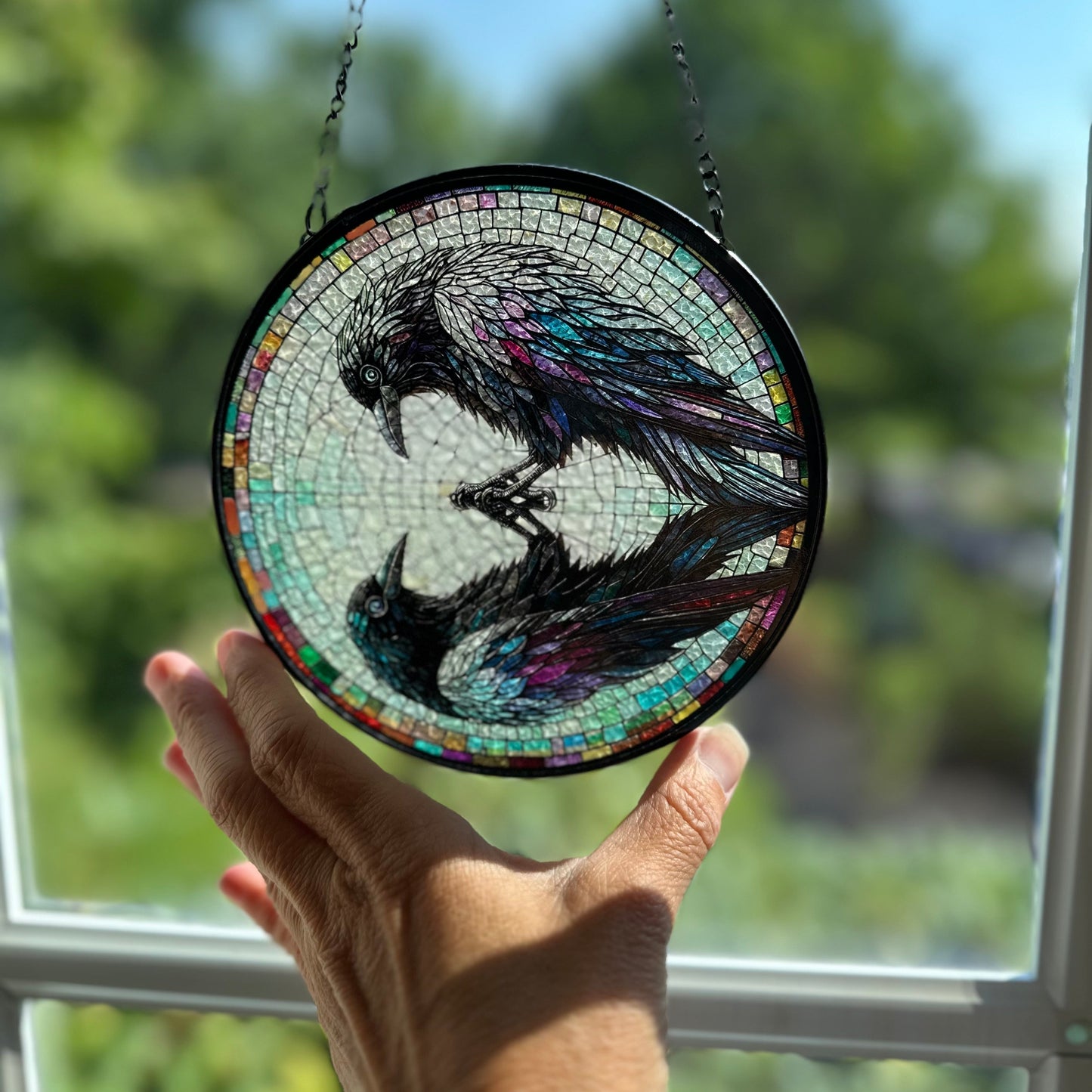 Reflections Raven Suncatcher