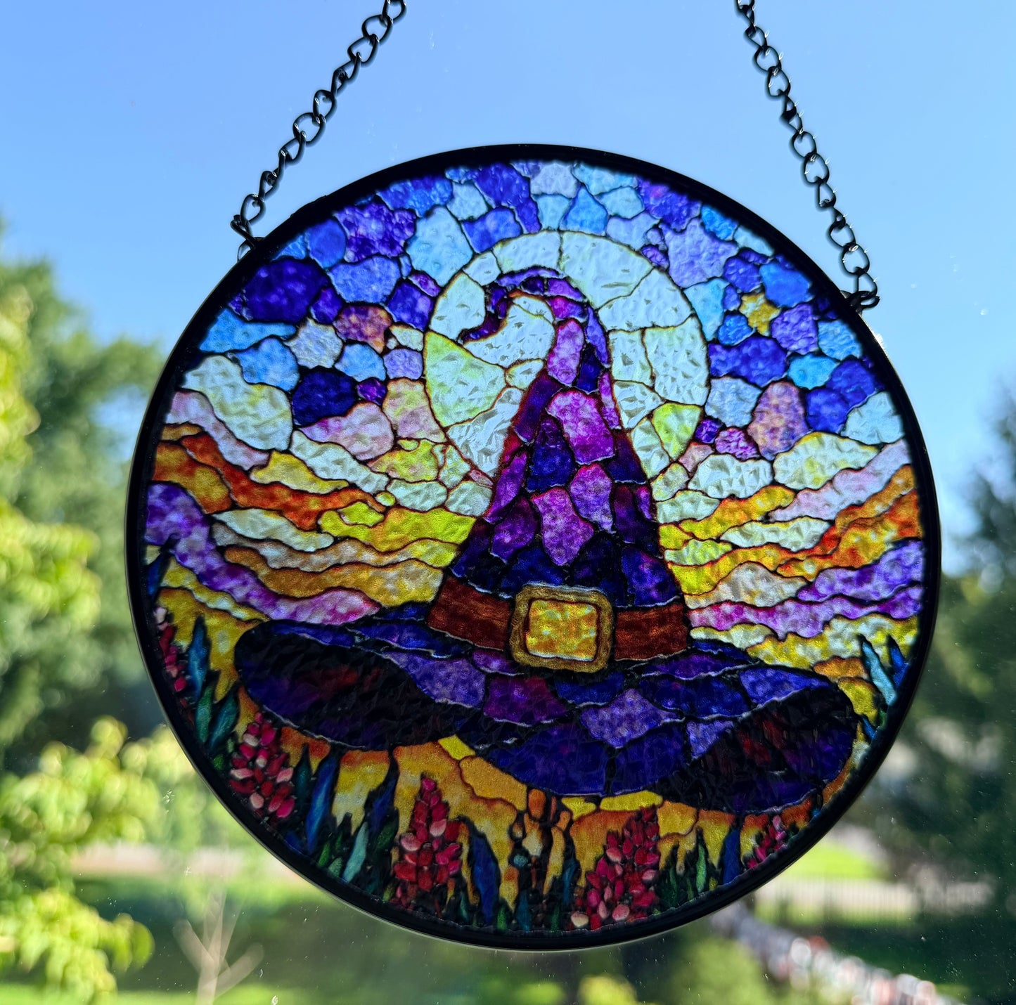 Purple Witch’s Hat Suncatcher