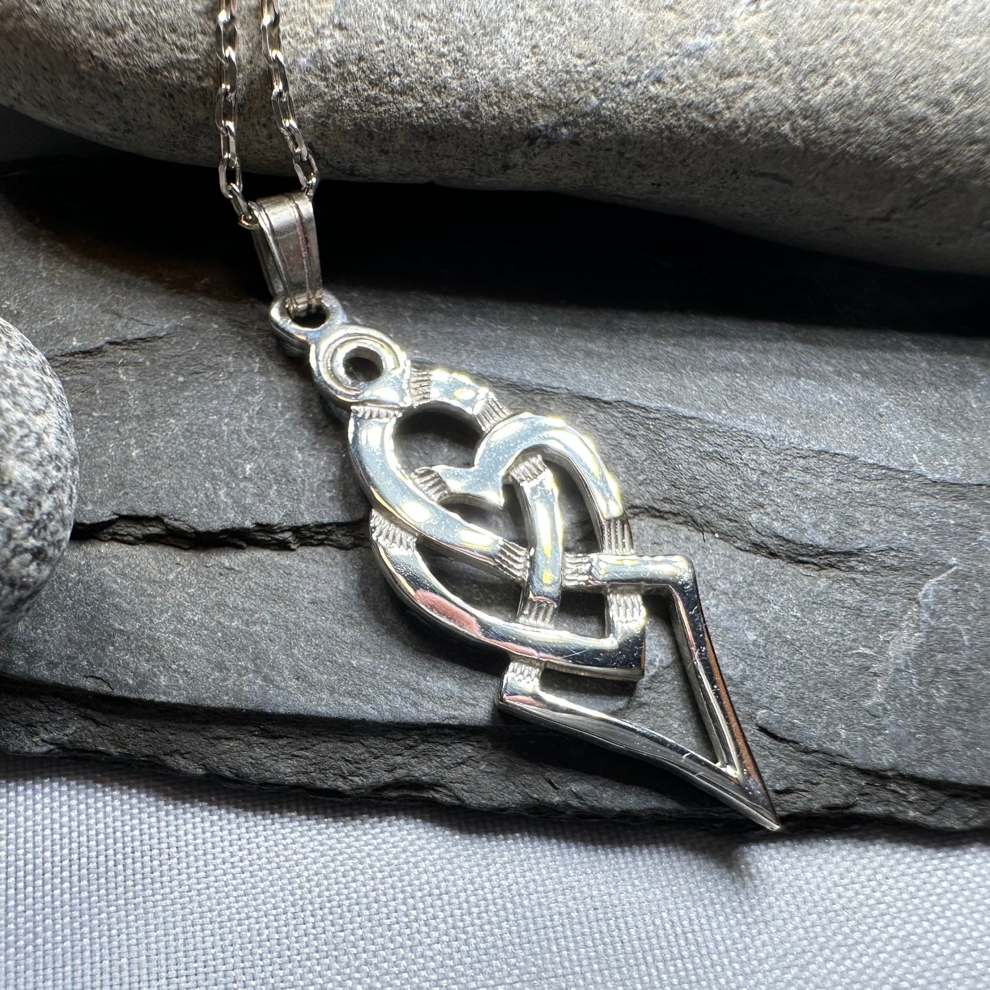 Fior Celtic Love Knot Necklace - Handmade in Scotland — view 6