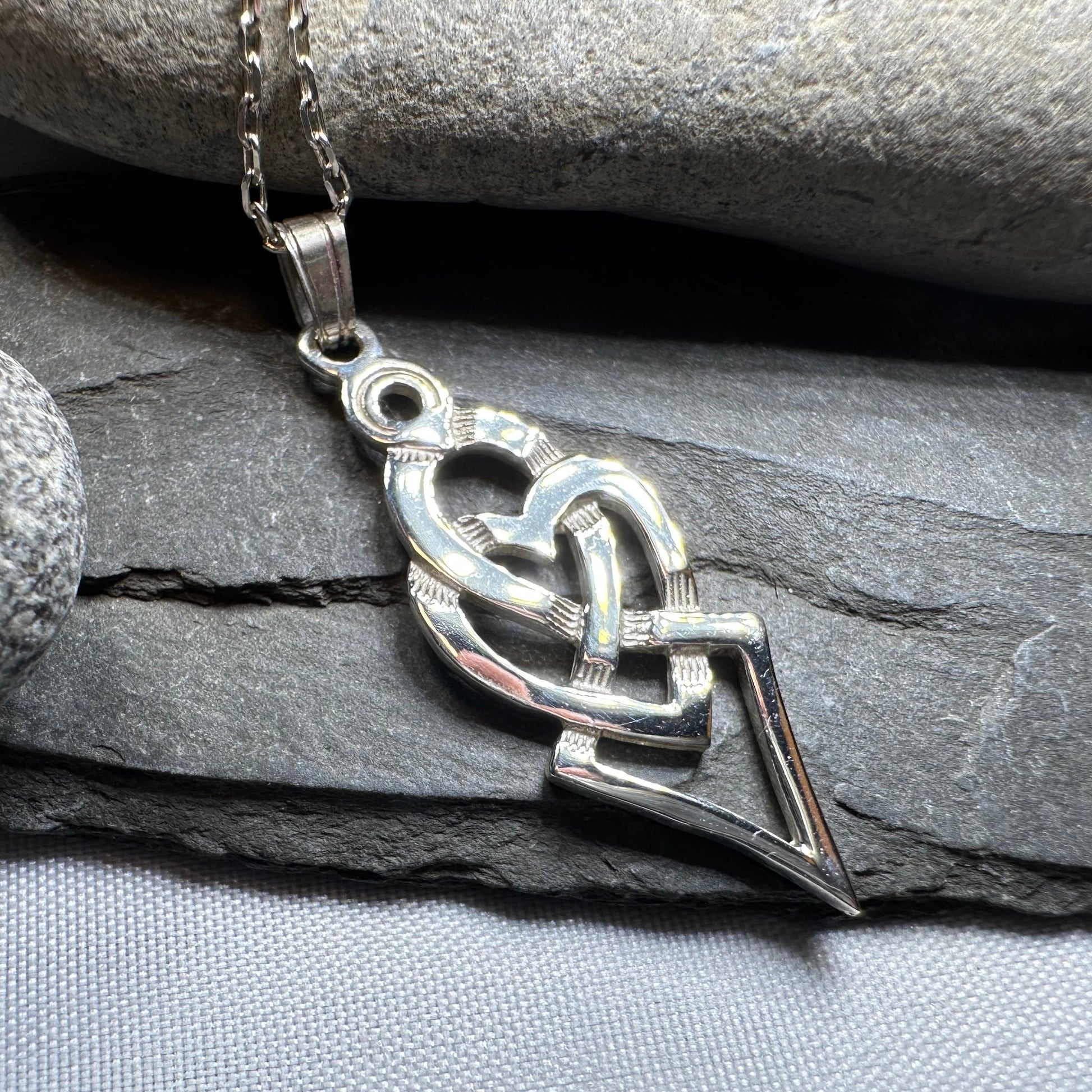 Fior Celtic Love Knot Necklace - Handmade in Scotland — view 6