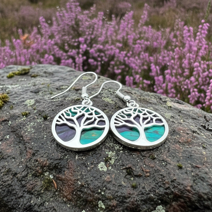 Heathergems Tree of Life Earrings from Scotland