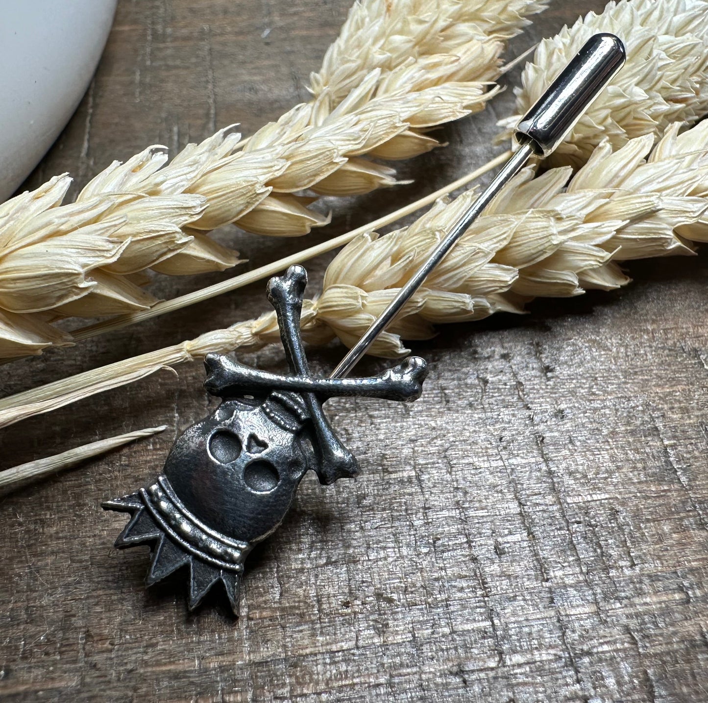 Scottish Skull "King Death" Tie Stick Pin