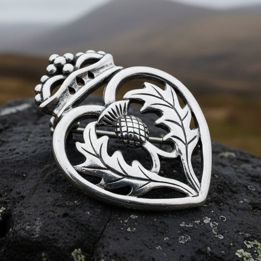 Lady Anne Luckenbooth Brooch in Sterling Silver
