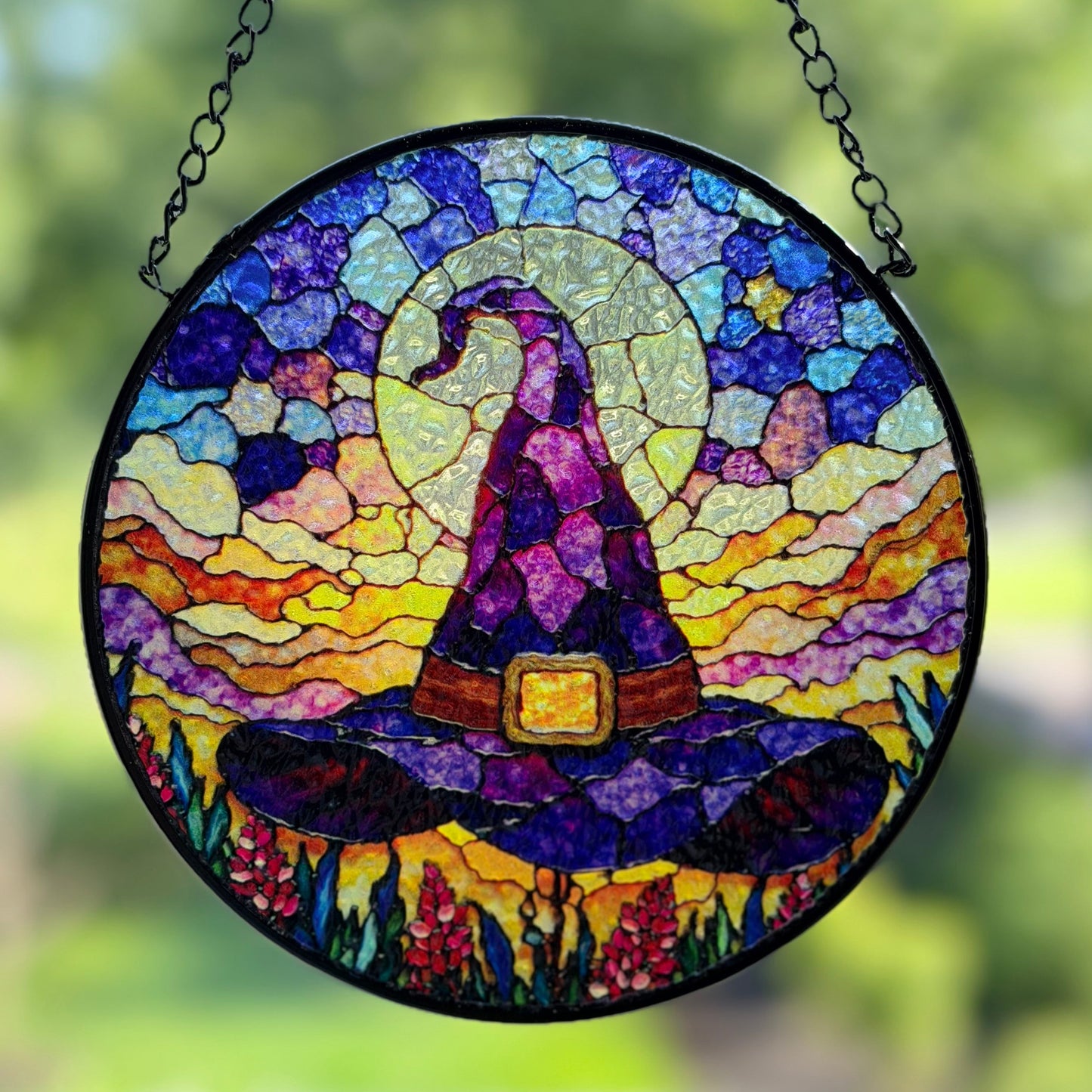 Purple Witch’s Hat Suncatcher