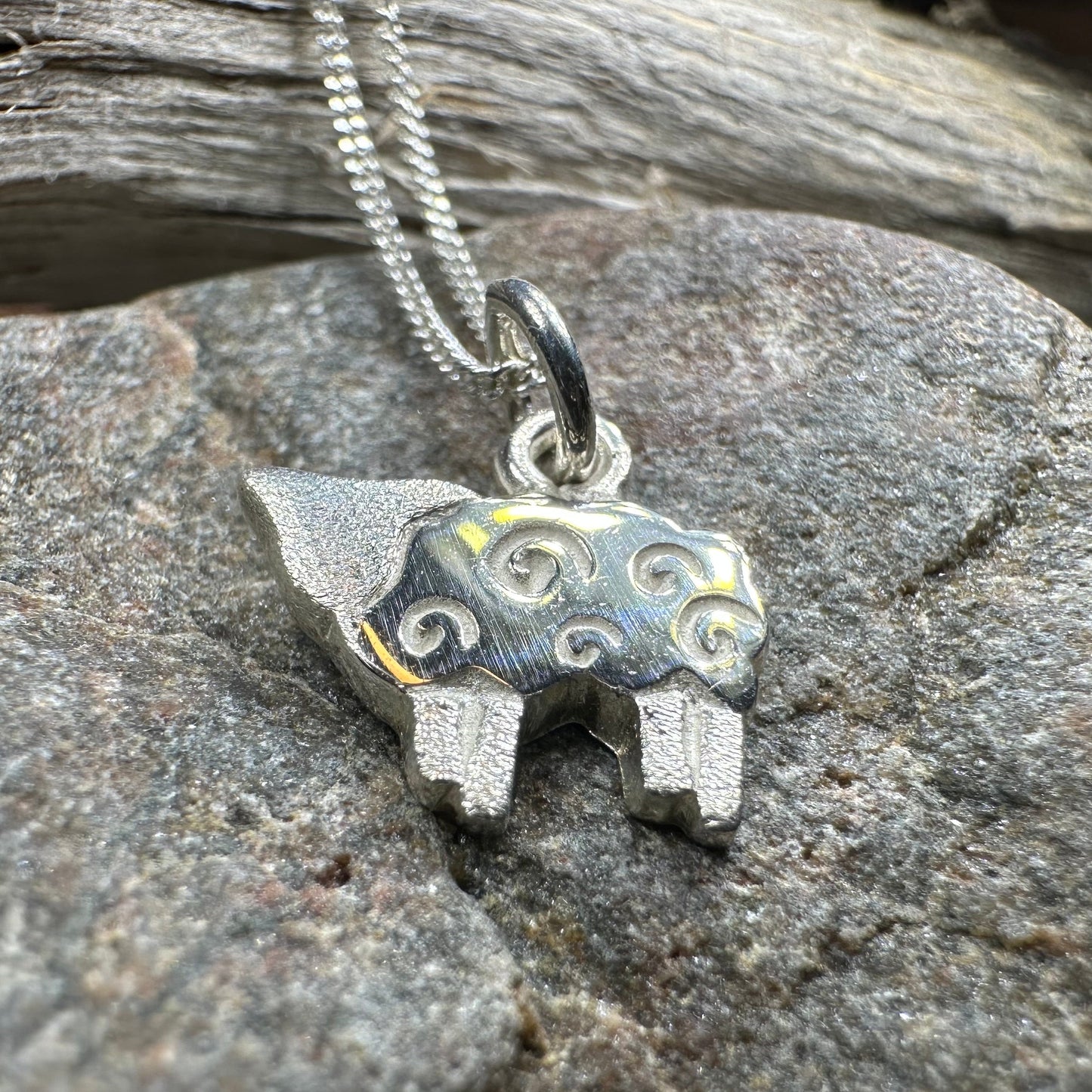 Love Ewe Sheep Necklace - Handmade in Scotland