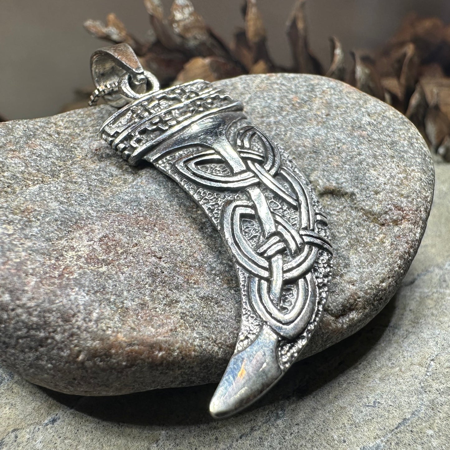 Celtic Wolf Claw Necklace — view 5