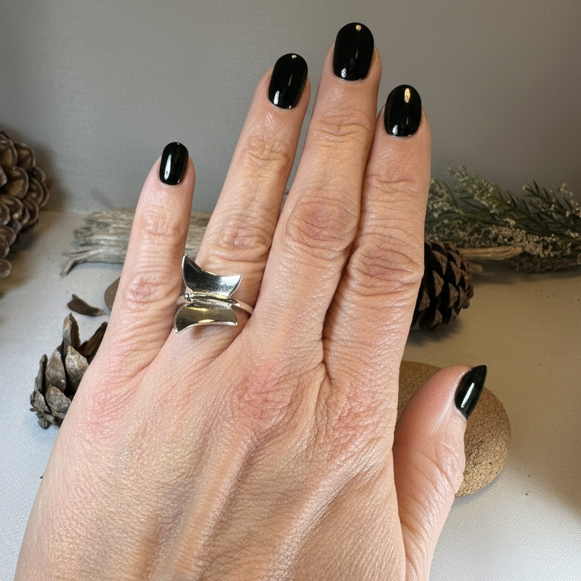 Modern Butterfly Ring — view 7