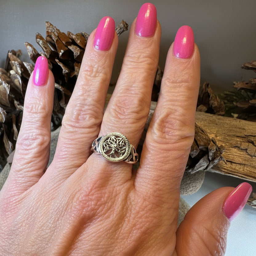 Signet Tree of Life Ring — view 9