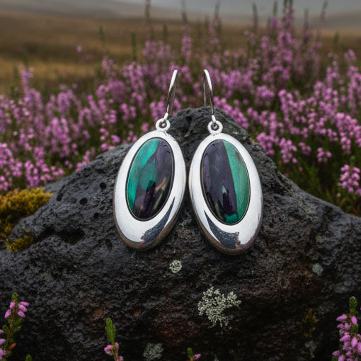 Heathergems Celtic Teardrop Earrings - Handmade in Scotland
