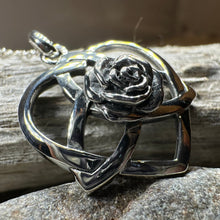 Load image into Gallery viewer, Celtic Rose Heart Necklace
