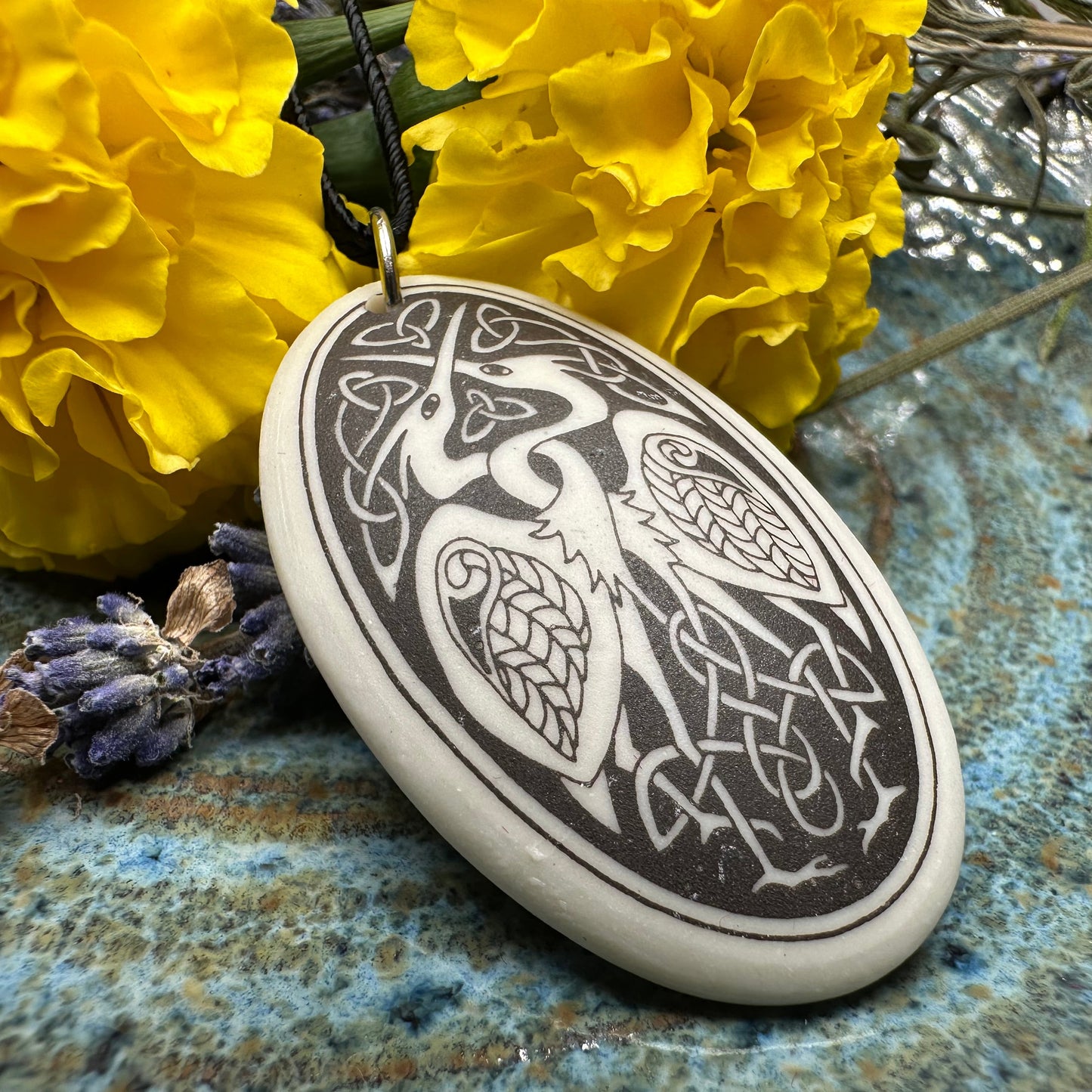 Artisan Celtic Birds Necklace - Handmade in the U.S.A.