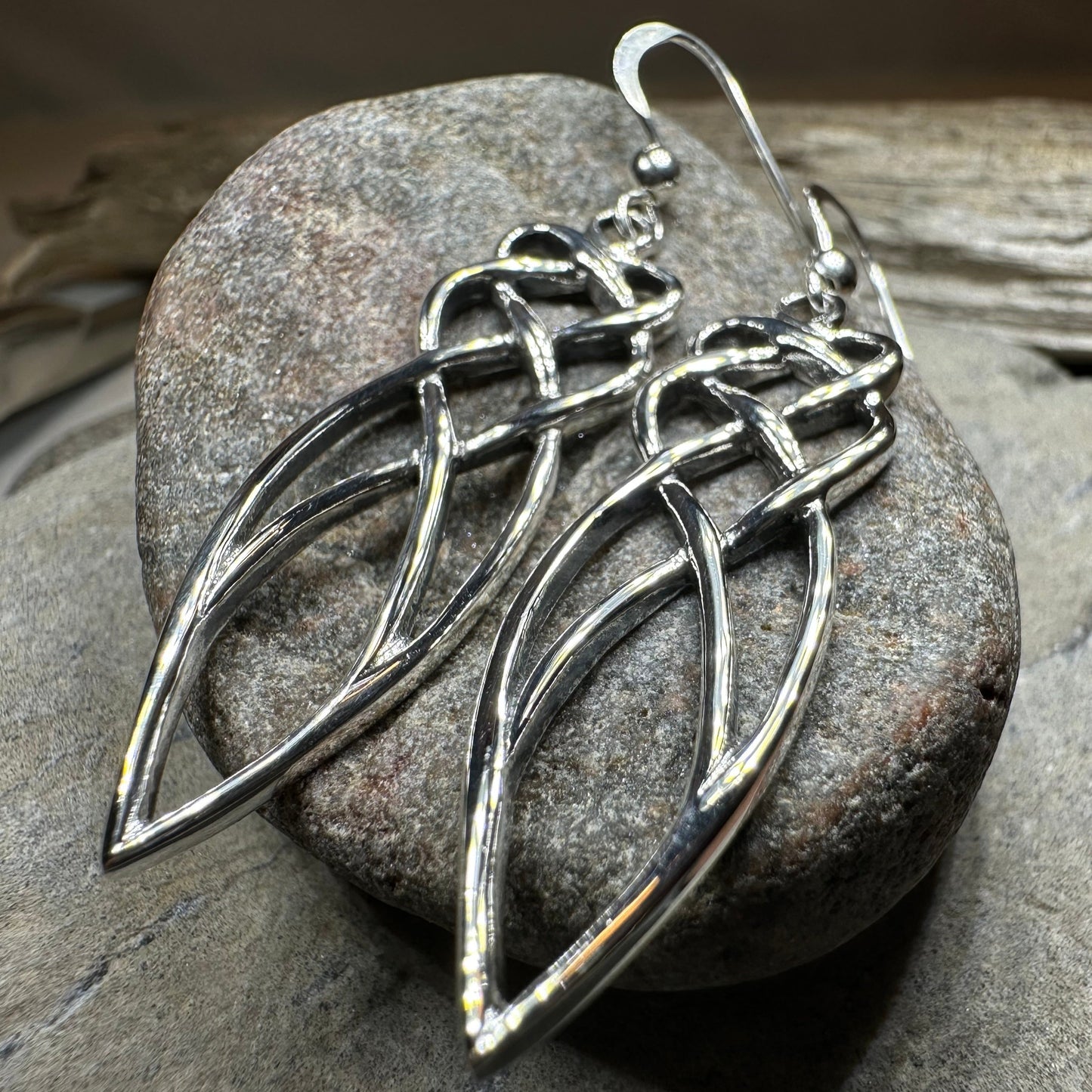 Ella Celtic Knot Earrings in Sterling Silver