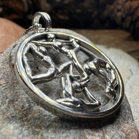 Load image into Gallery viewer, Round Yoga Pose Necklace
