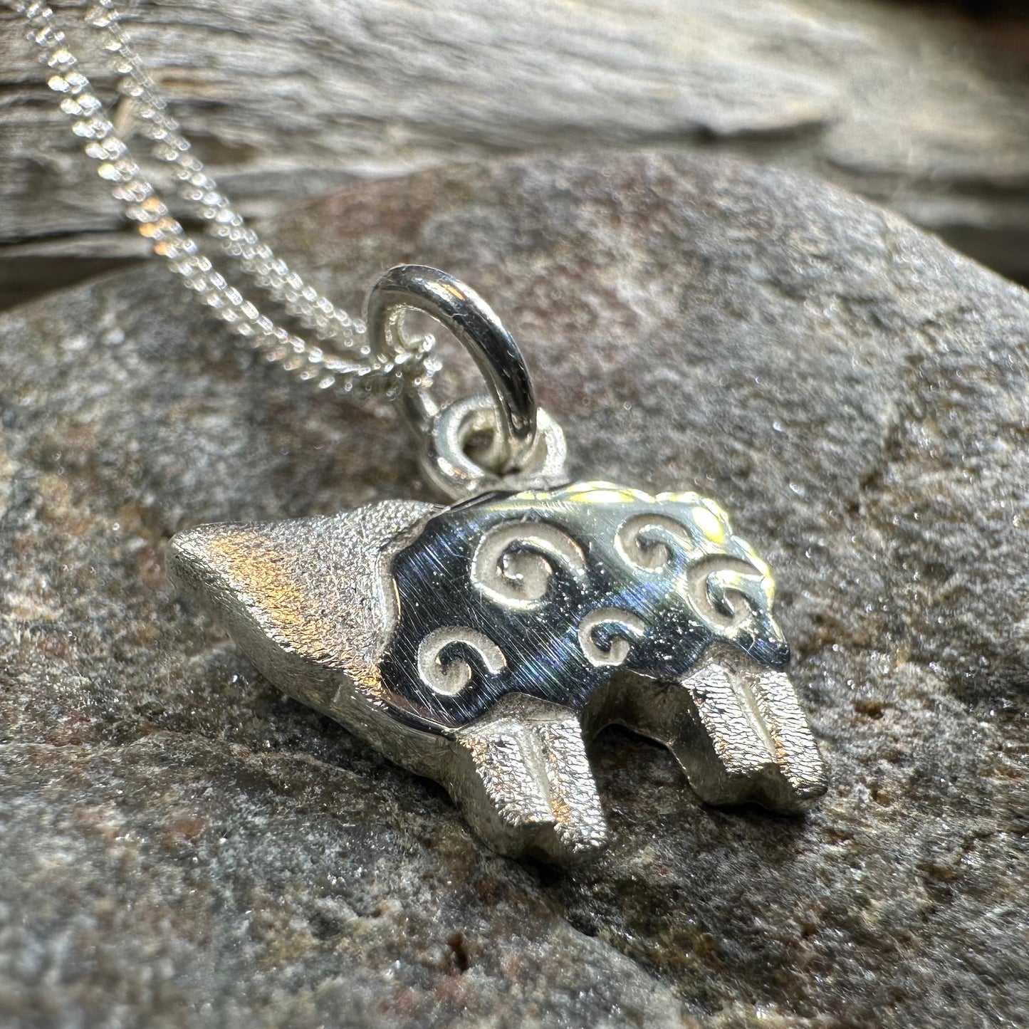 Love Ewe Sheep Necklace - Handmade in Scotland