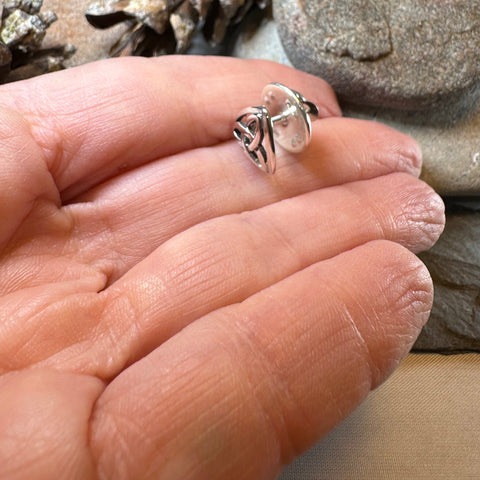 Load image into Gallery viewer, Celtic Trinity Knot Lapel Pin in Sterling Silver
