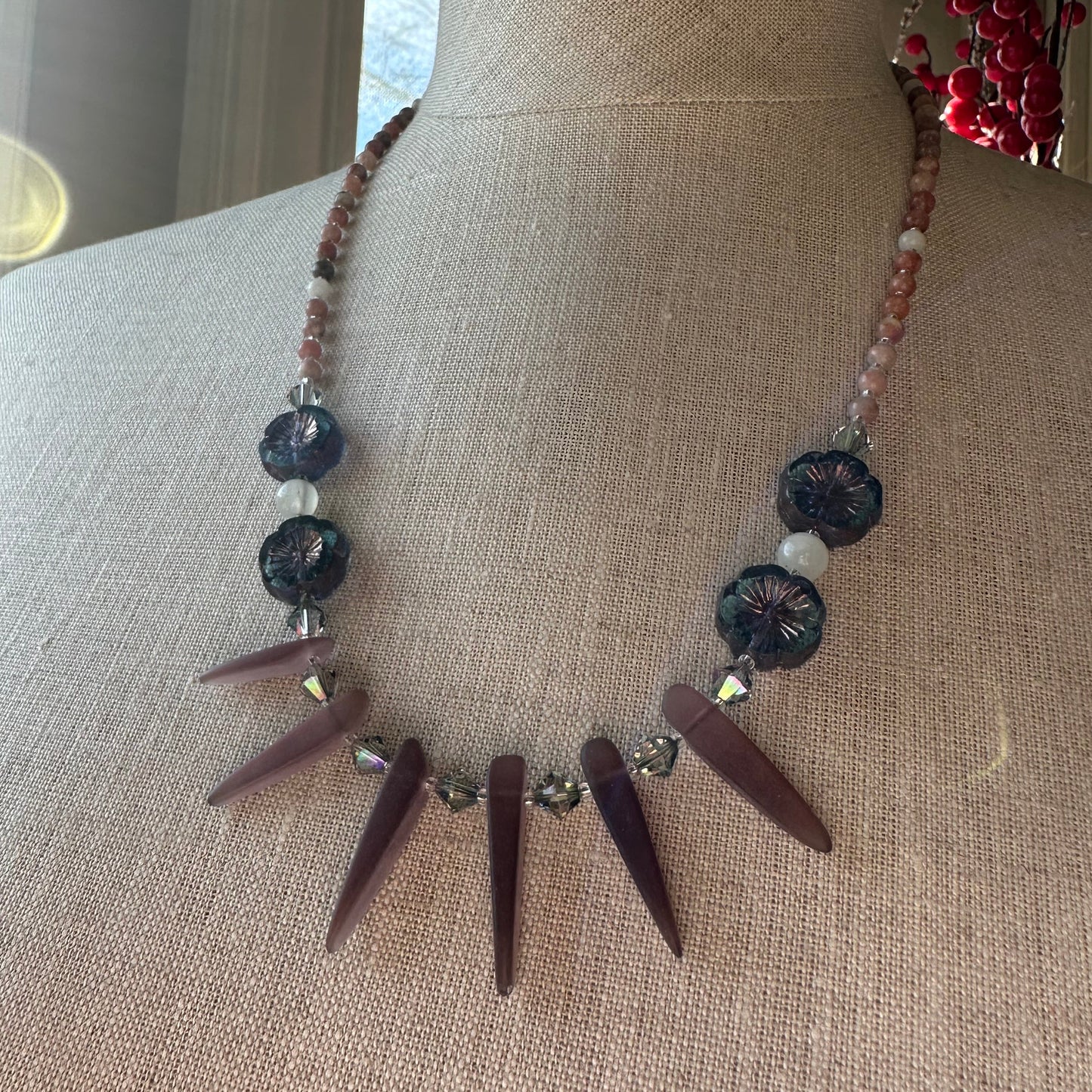 Highland Sunrise Crystal Necklace — view 2