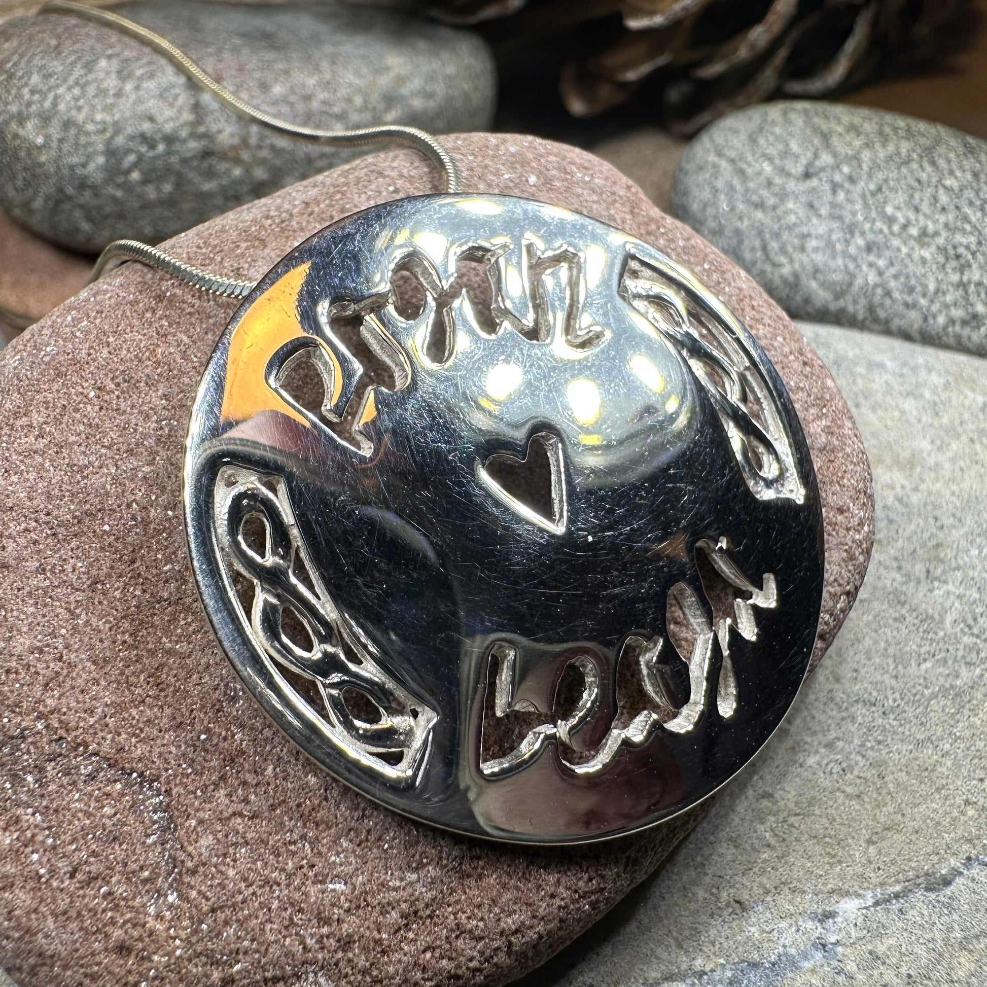 Scottish Gaelic "Little Kisses" Necklace - Handmade in Scotland — view 6