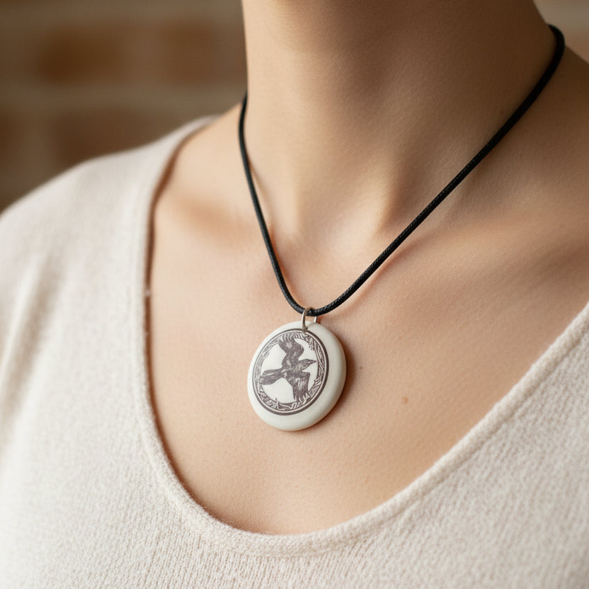 Artisan Raven Necklace - Handmade in the U.S.A.
