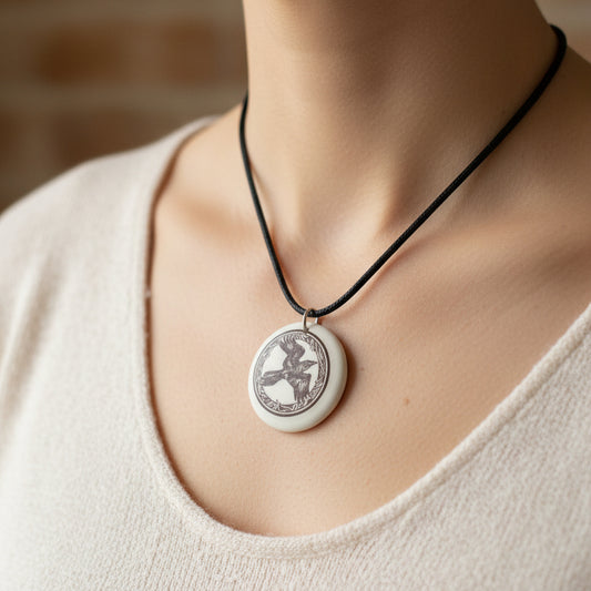 Artisan Raven Necklace - Handmade in the U.S.A.