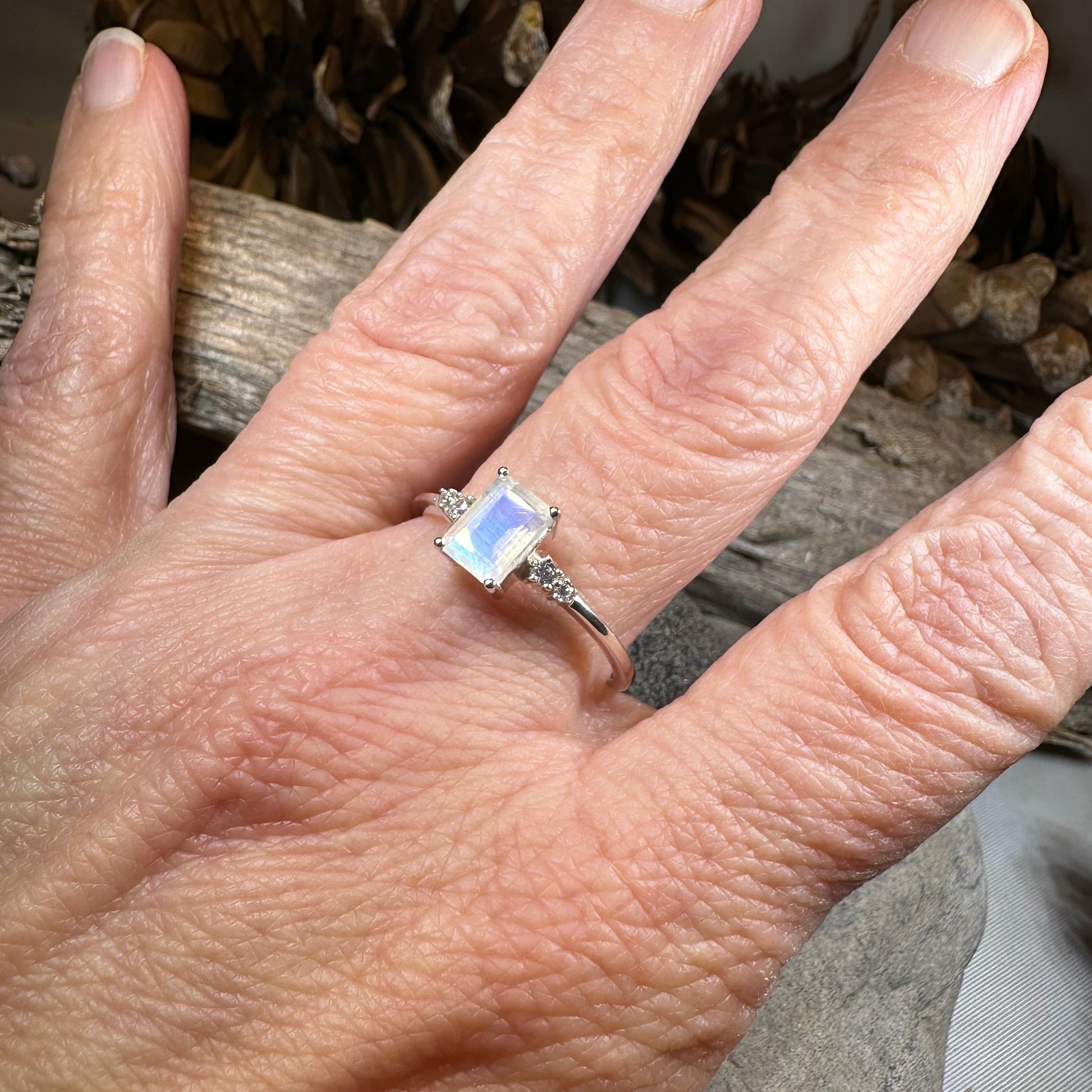 Hilaria Moonstone Ring — view 9