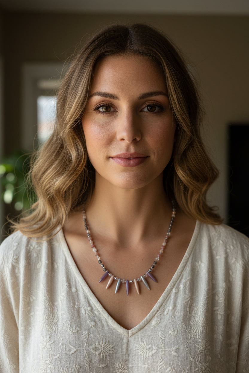 Highland Sunrise Crystal Necklace — view 2