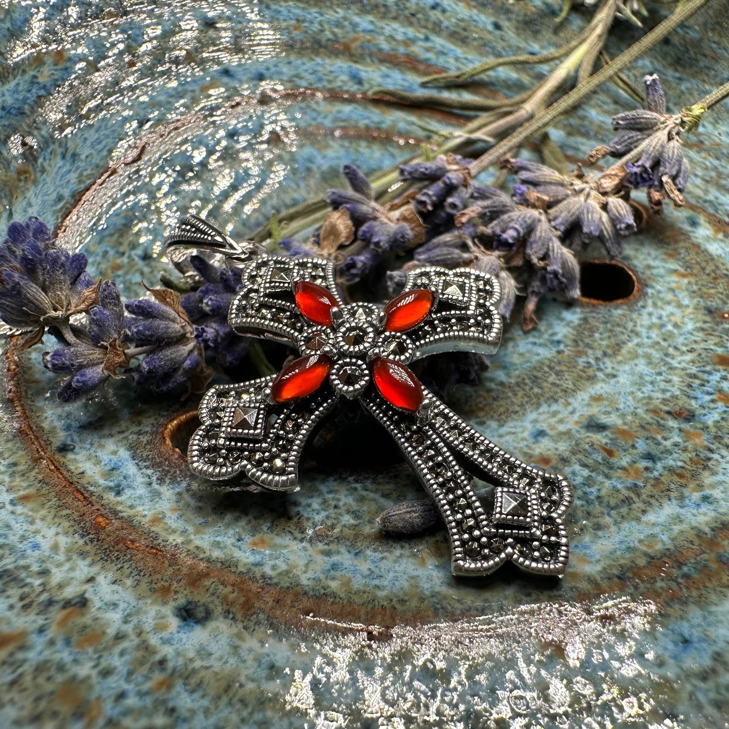 Fidelity Large Celtic Cross Necklace in Sterling Silver