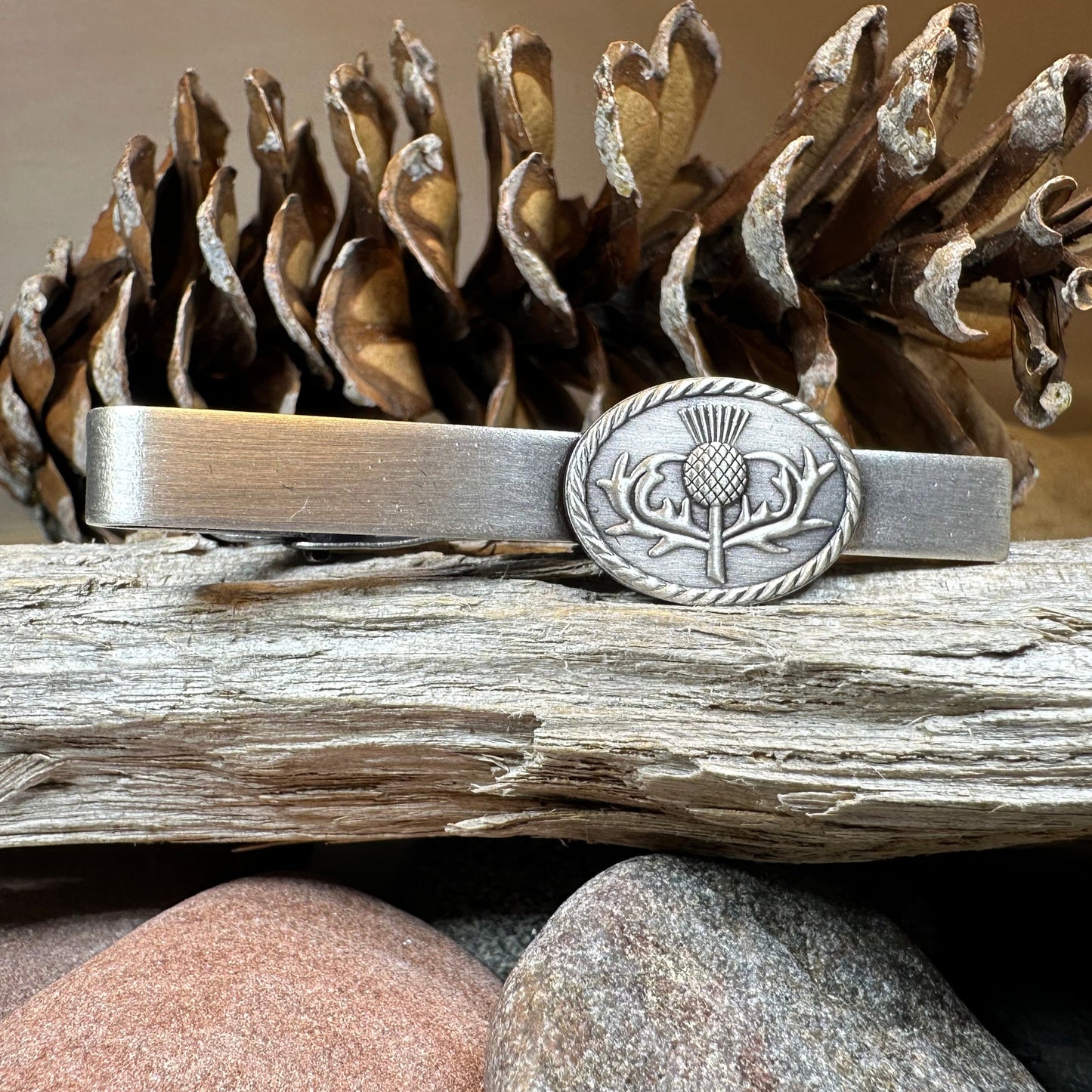 Celtic Thistle Tie Bar — view 6